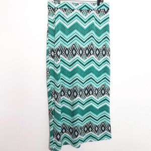 Bobbie Brooks Chevron Pattern Maxi Skirt EUC sz 1X